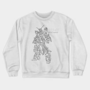 Gundam Unicorn Lineart Style Crewneck Sweatshirt